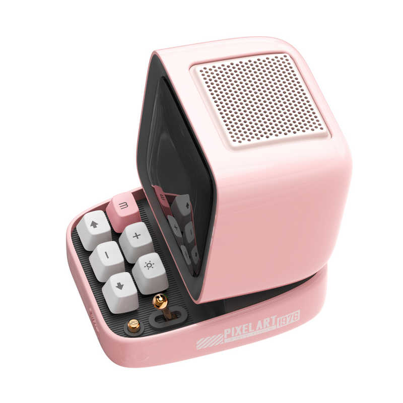 『90100058207』Divoom Ditoo Pro Bluetooth スピーカー ピンク ディブーム レトロ ピクセル アート ドット絵 『90100058207』Divoom Ditoo Pro Bluetooth スピーカー ピンク ディブーム レトロ ピクセル アート ドット絵