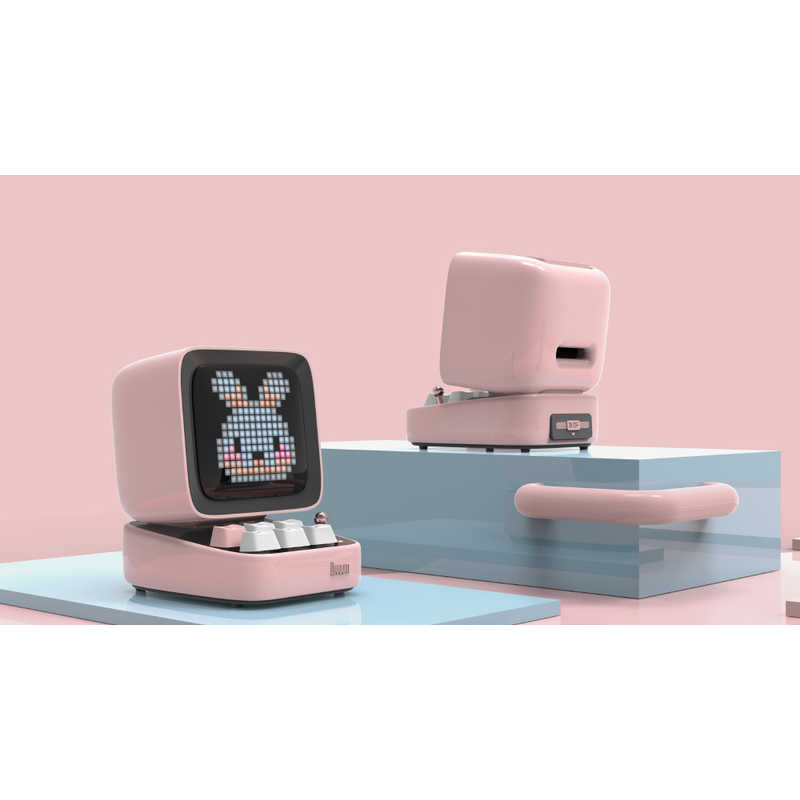 『90100058207』Divoom Ditoo Pro Bluetooth スピーカー ピンク ディブーム レトロ ピクセル アート ドット絵 『90100058207』Divoom Ditoo Pro Bluetooth スピーカー ピンク ディブーム レトロ ピクセル アート ドット絵