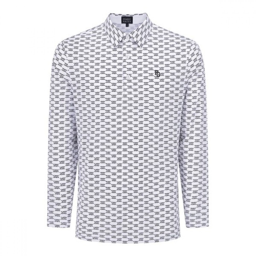 Qoo10 パーリーゲイツ (パリゲイツ) メンズロゴ柄襟付 Tシャ