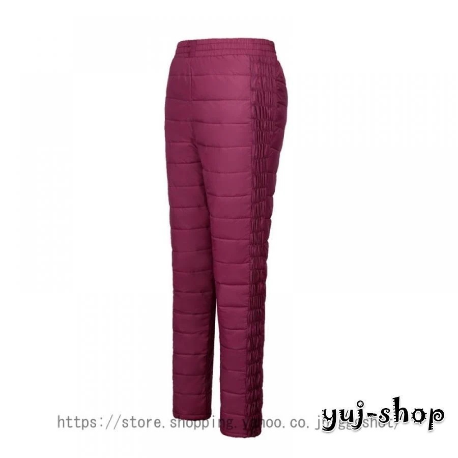 ダウンパンツレディース登山アウトドア暖かい防風防寒パンツ防寒着撥水加防風透湿フェザー軽いダウンパンツスキニーパンツスリム