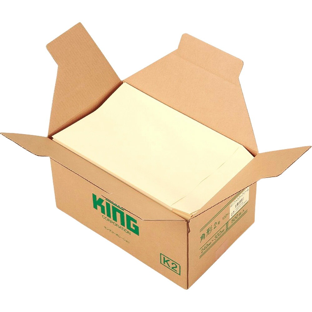 キングコーポレーション角2HIソフトクリーム100スミ500枚 160209