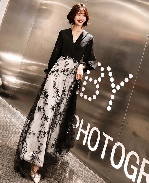 【急速出荷 2025年新作】イブニングドレス 黒 パーティードレス 結婚式お呼ばれドレス 結婚式服装 お呼ばれ服 同窓会ドレス 二次会ドレス 成人式ドレス 20代 30代 40代 50代 お呼ばれドレ