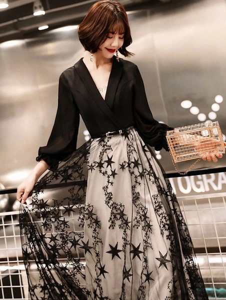 【急速出荷 2025年新作】イブニングドレス 黒 パーティードレス 結婚式お呼ばれドレス 結婚式服装 お呼ばれ服 同窓会ドレス 二次会ドレス 成人式ドレス 20代 30代 40代 50代 お呼ばれドレ