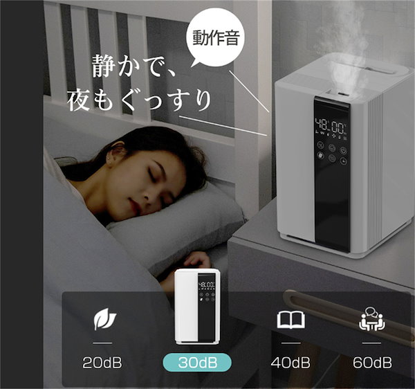 Lomaya 加湿器（RRH940）　グレー Lomaya 加湿器（RRH940） グレー LOMAYA(ロマヤ) / 加湿器/RR