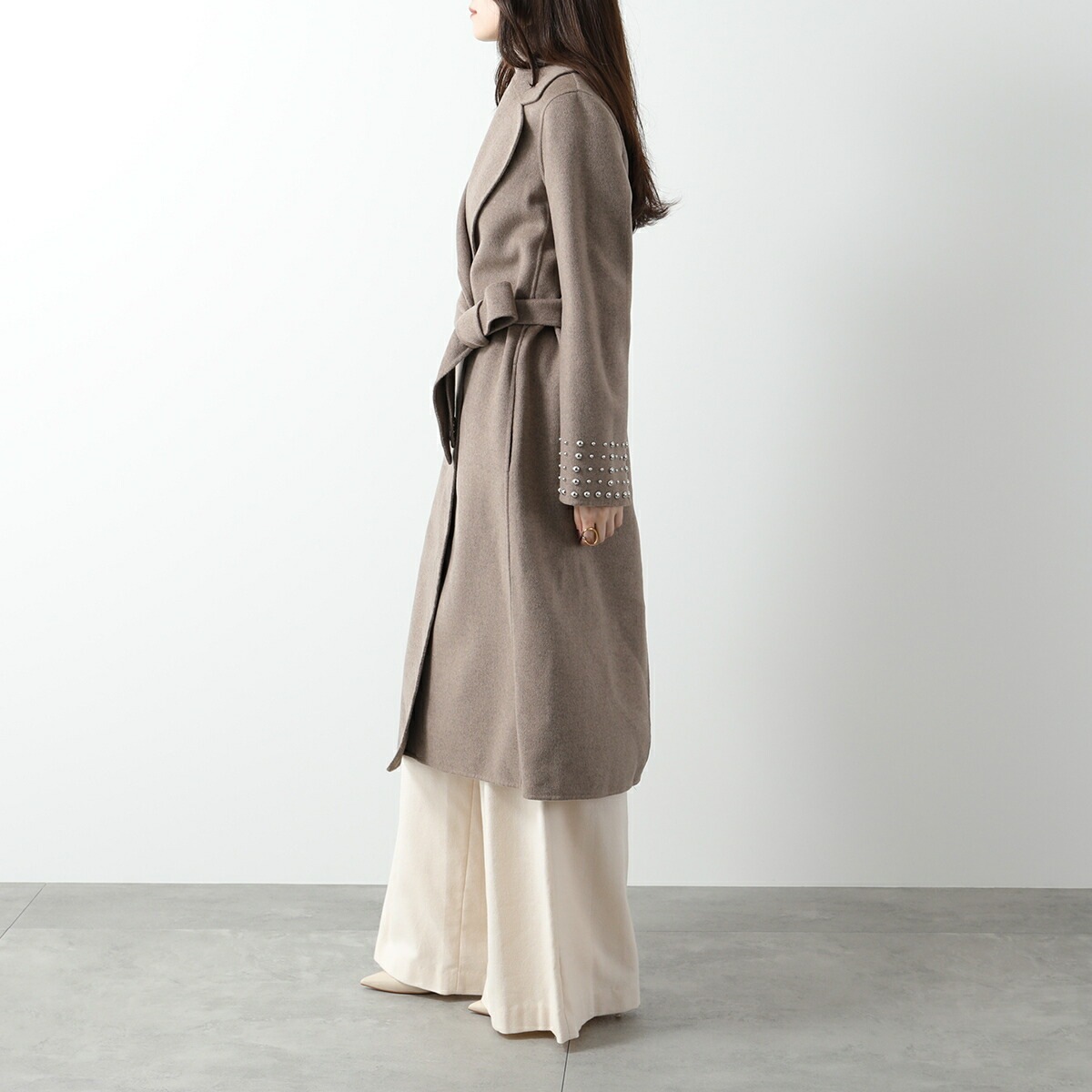【関税・送料込】Max Mara ベトルド ロングスリーブ コート Nicolo ベルト付きロングコート レディース | S MAX MARA | 24S