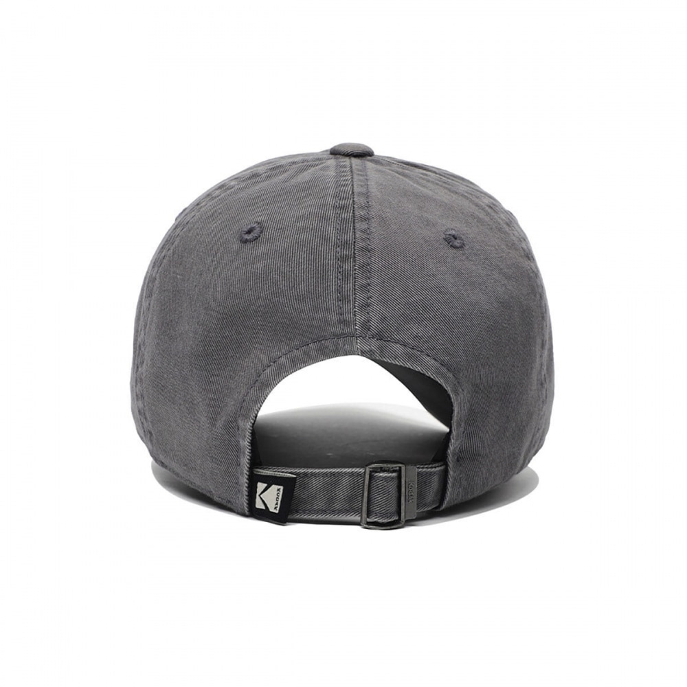 コダックアパレルリラックスフィットスクエアロゴボールキャップグレー