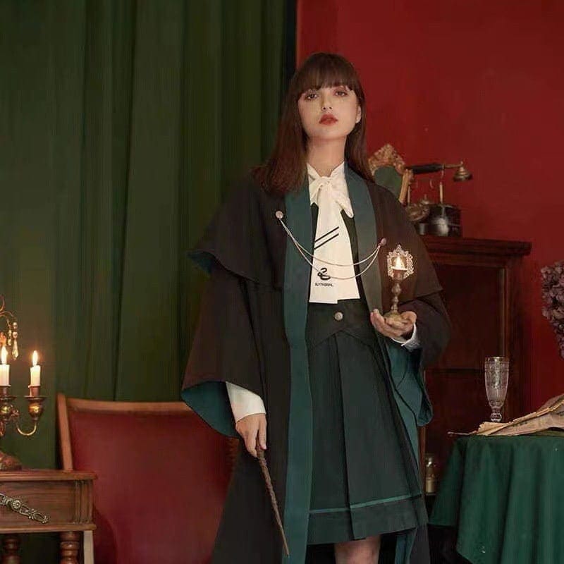 ハリーポッター衣装 スリザリンJK制服スカートコスプレ 衣装 仮装 ハロウィン コスプレ マント