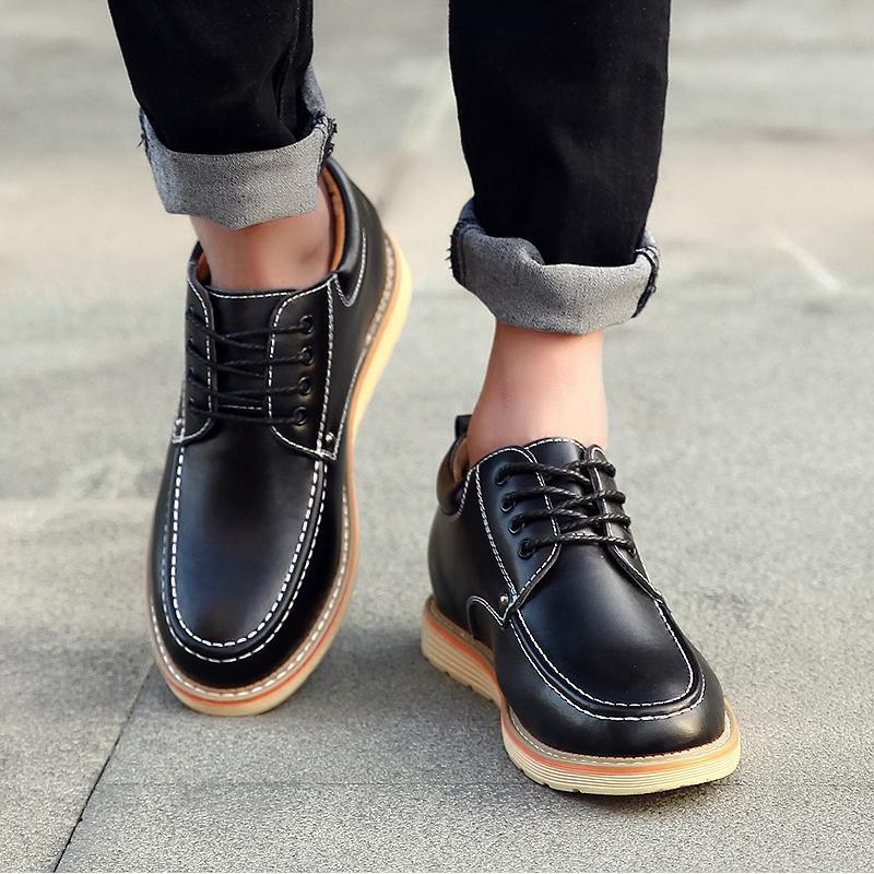 メンズ 厚底 シークレットシューズ 身長アップ 6cm up背が高く見える スニーカー PU革靴 ビジネス靴 紳士靴 インヒール 快適 通気性 春夏秋 カジュアルシューズ13