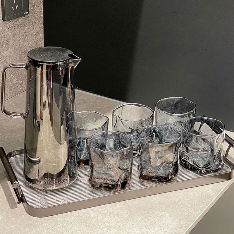 コールドケトル家庭用高見えリビングルームガラスティーポット耐熱高温耐性コールドケトルジュースケトルセット
