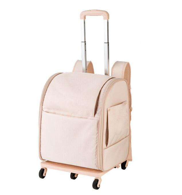 新しいペットバッグ 両用 トロリーケース防水バックパックポータブル折りたたみ軽量ペットトロリー