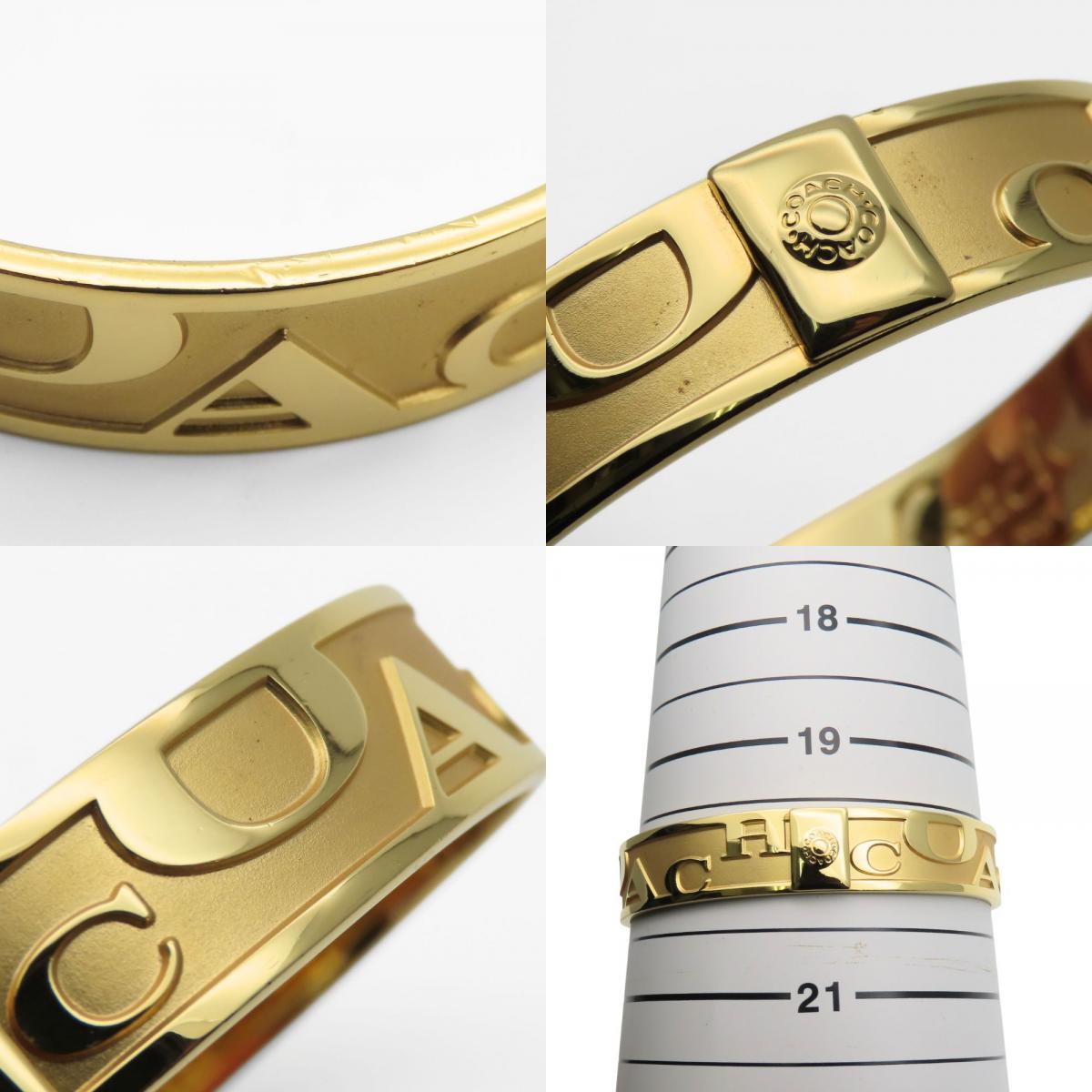 中古 バングル ロゴ メタル ゴールド ブレスレット アクセサリー メッキ レディース 女性 中古 バングル ロゴ メタル ゴールド ブレスレット アクセサリー メッキ レディース 女性