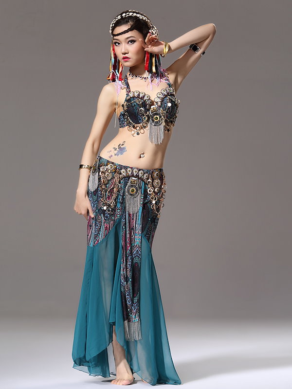 ベリーダンス 衣装 宝石 クラシカル コスチューム 未使用 ベリーダンス