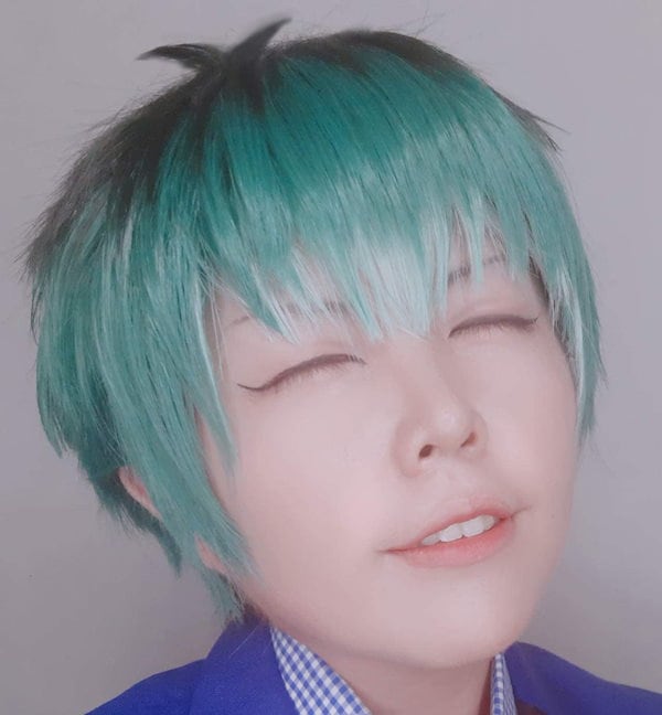 【即購入不可】ヒプノシスマイク 白膠木簓 コスプレ ウィッグ Qoo10] 白膠木簓（ぬるでささら） ヒプノシスマイ