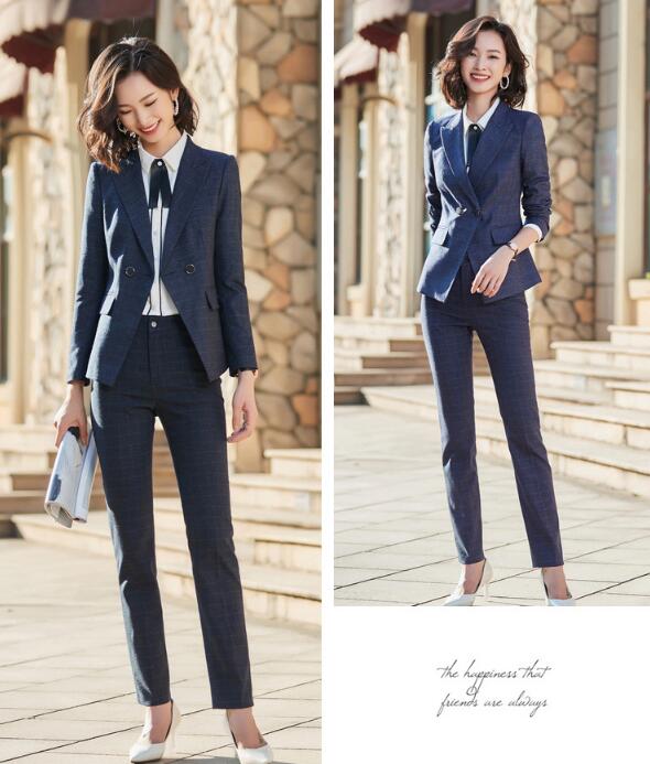 洗えるスーツ3点セットスーツ ビジネス 長袖ジャケット+パンツ/スカート+シャツ フォーマル 通勤 OL オフィス 制服 春秋着 着痩せ 20代30代40代 ママ 面接 パンツスーツ チェック柄 S/