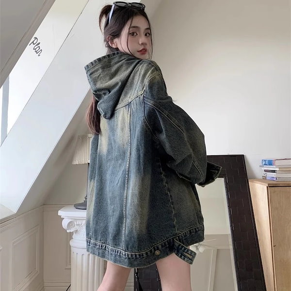 Qoo10] デニムパーカー Gジャン デニムジャケッ