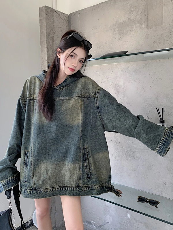 Qoo10] デニムパーカー Gジャン デニムジャケッ