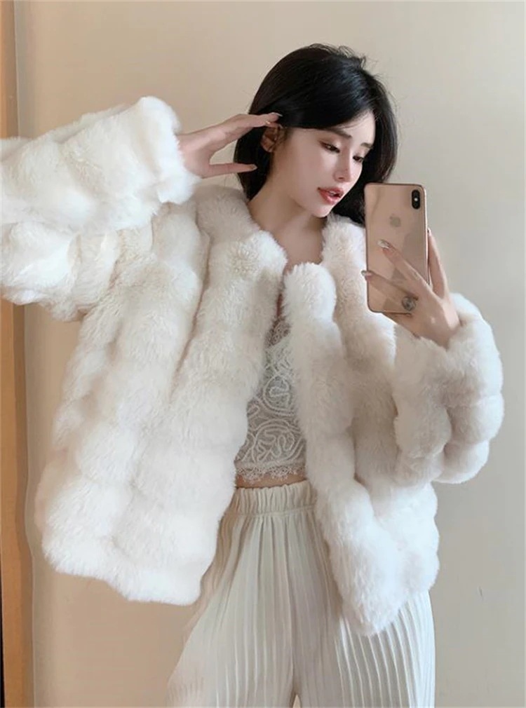 INSスタイル ゼブラ柄 気質 毛羽立ちの上着 コート 毛皮コート エレガント 2025秋冬 洗練された 新作 おしゃれな スリム