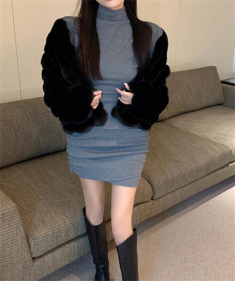 INSスタイル ゼブラ柄 気質 毛羽立ちの上着 コート 毛皮コート エレガント 2025秋冬 洗練された 新作 おしゃれな スリム