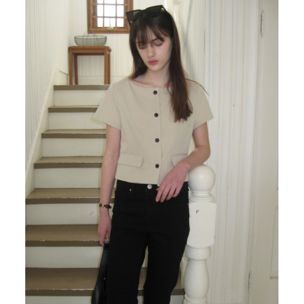 レター・フロム・ムーン KELYN プリンセスラインブラウス (ベージュ) レター・フロム・ムーン KELYN プリンセスラインブラウス (ベージュ)