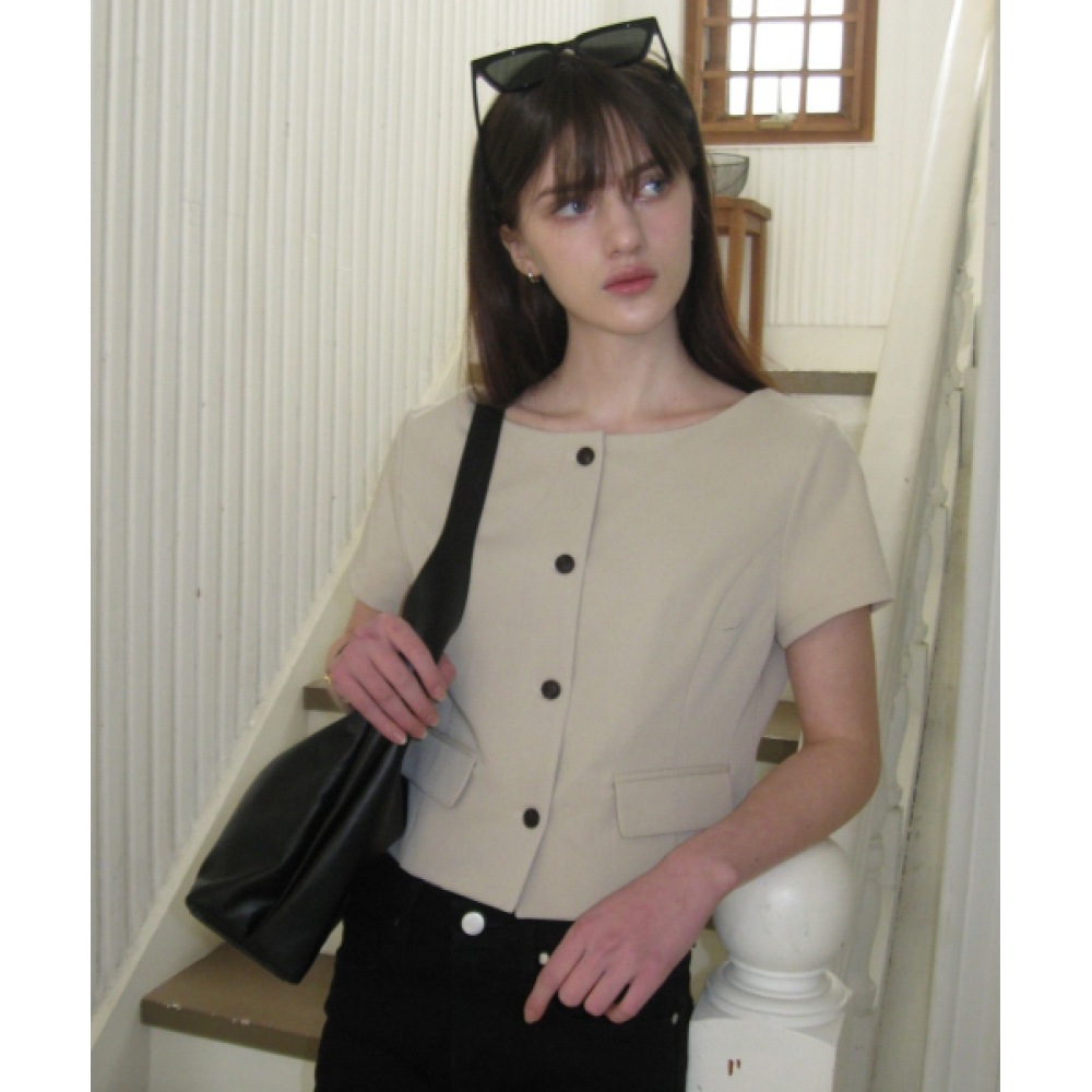 レター・フロム・ムーン KELYN プリンセスラインブラウス (ベージュ) レター・フロム・ムーン KELYN プリンセスラインブラウス (ベージュ)