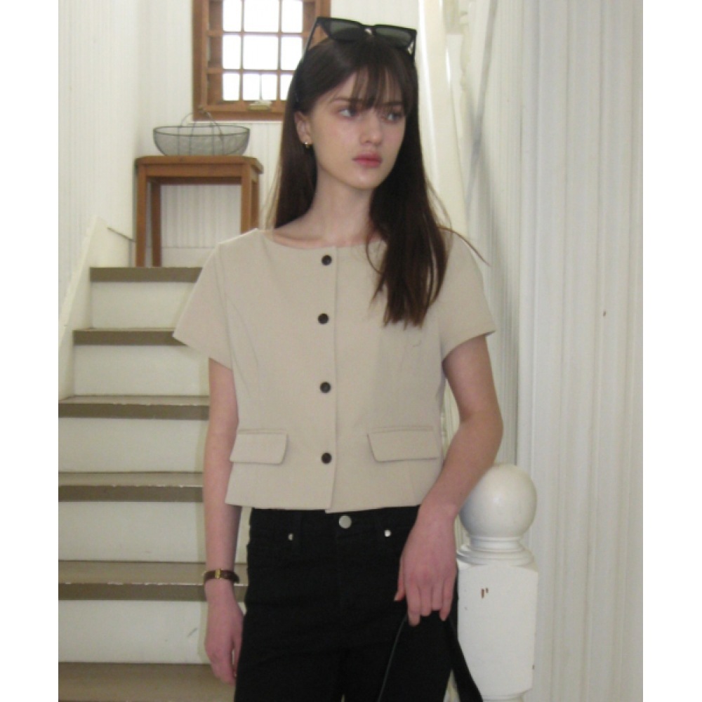 レター・フロム・ムーン KELYN プリンセスラインブラウス (ベージュ) レター・フロム・ムーン KELYN プリンセスラインブラウス (ベージュ)