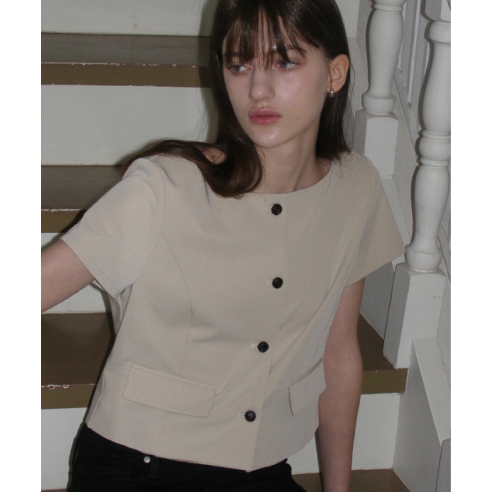 レター・フロム・ムーン KELYN プリンセスラインブラウス (ベージュ) レター・フロム・ムーン KELYN プリンセスラインブラウス (ベージュ)