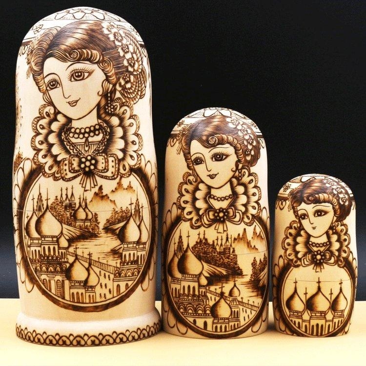 完成置物両面8個組マトリョーシカ ロシア 人形 手作り 動物 ぬいぐるみ ヨーロッパ ロシア土産 伝統木製 かわいい贈り物 手塗り おもちゃ ロシア民芸 家族 飾り