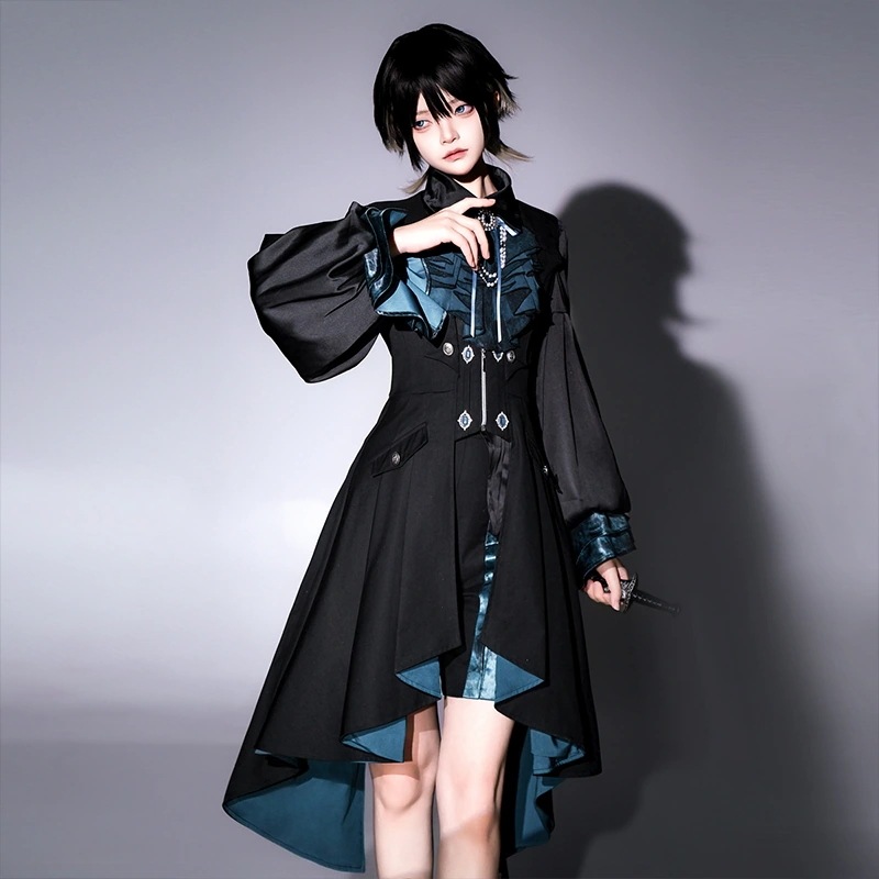 正規品デザイン深楽暗曲lolita王子系ロリータシャツワンピースゴシック 正規品デザイン深楽暗曲lolita王子系ロリータシャツワンピースゴシック