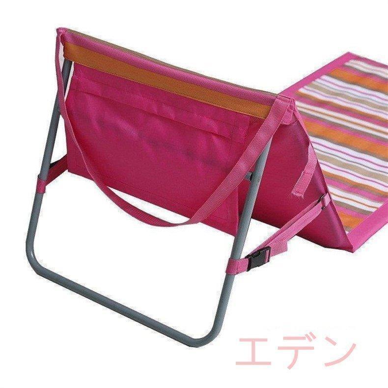 即纳ビーチベッド リクライニング 簡易ベッド ニトリ　テスリン 1.5 デッキチェア 折りたたみベット サマーベッド ビーチチェア 折りたたみチェアー レジャー_5