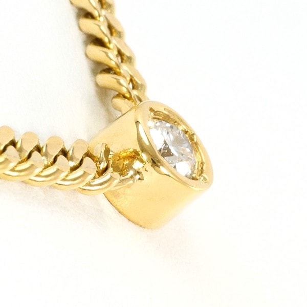 K18 18金 YG イエローゴールド ネックレス ダイヤ 0.380 鑑別書 ジュエリー 中古