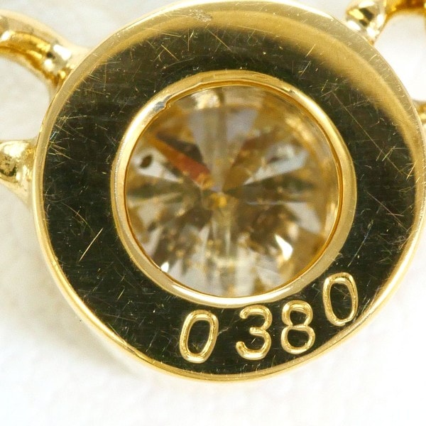 K18 18金 YG イエローゴールド ネックレス ダイヤ 0.380 鑑別書 ジュエリー 中古