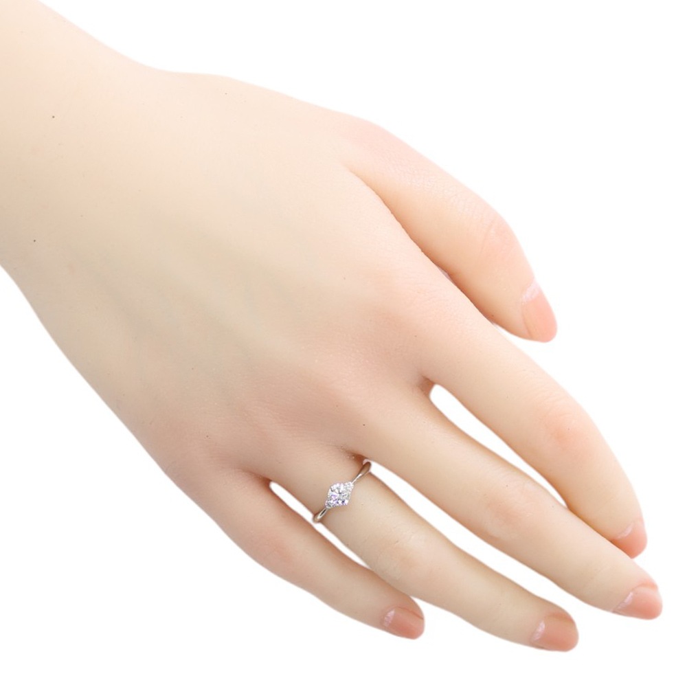 タサキ リング 指輪 9号 Pt900プラチナ ダイヤモンド TASAKI 中古 美品