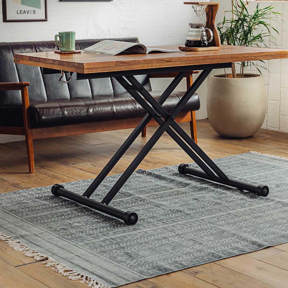 東馬 tohma LTX01 ミックス昇降テーブル ダークブラウン 54683230 東馬 tohma LTX01 ミックス昇降テーブル ダークブラウン 54683230