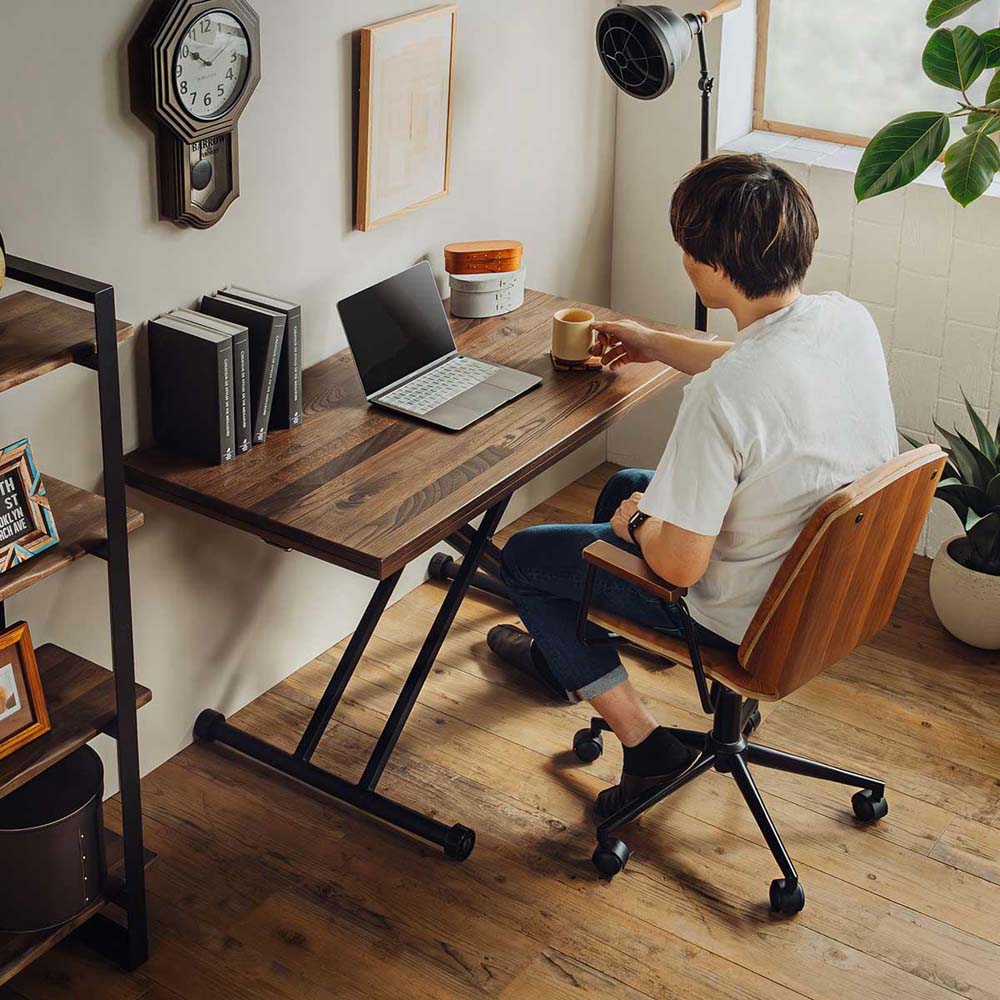 東馬 tohma LTX01 ミックス昇降テーブル ダークブラウン 54683230 東馬 tohma LTX01 ミックス昇降テーブル ダークブラウン 54683230