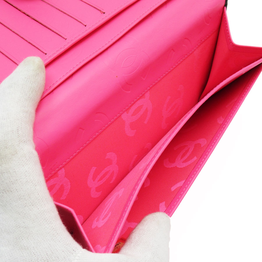 シャネル CHANEL 二つ折り長財布 カンボンライン レザー ブラック レディース w0798g シャネル CHANEL 二つ折り長財布 カンボンライン レザー ブラック レディース w0798g