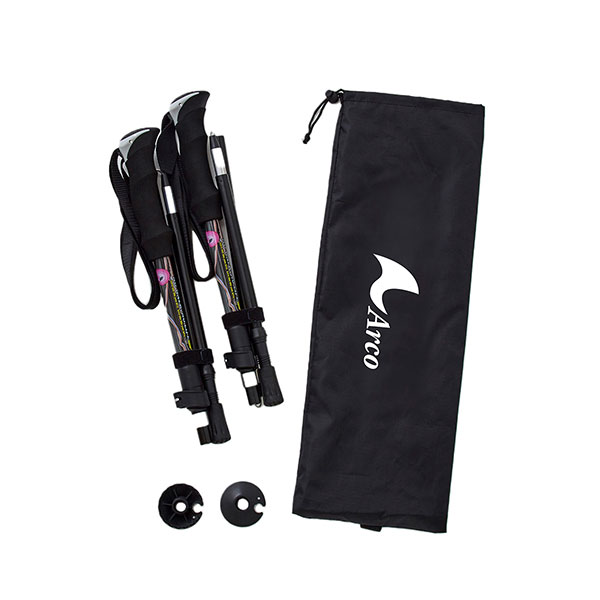 リュックに入るウォーキングポール 2本組