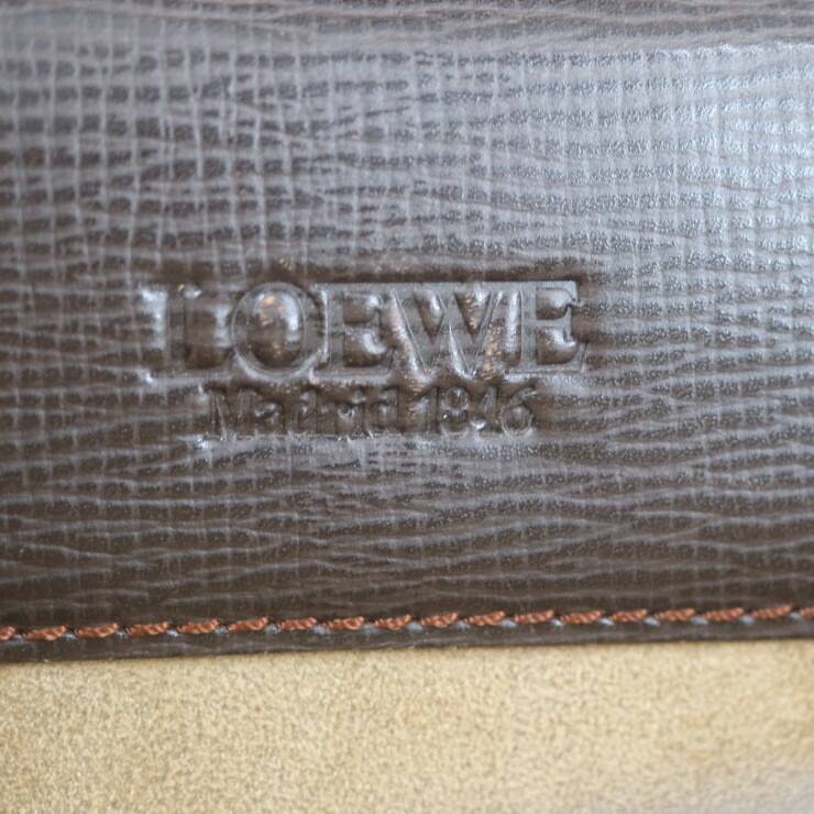 LOEWE レザ... : メンズバッグ・シューズ・小物 ロエベ ビジネスバッグ 国産豊富な