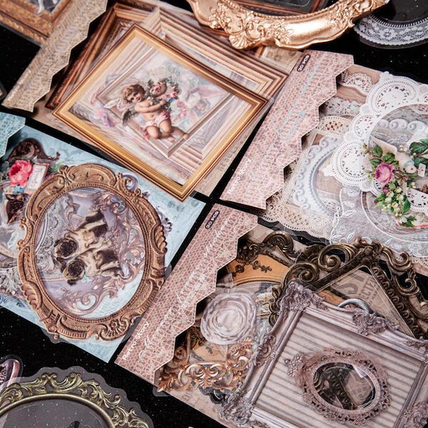 Qoo10] シール ステッカー ST109 額縁 フ