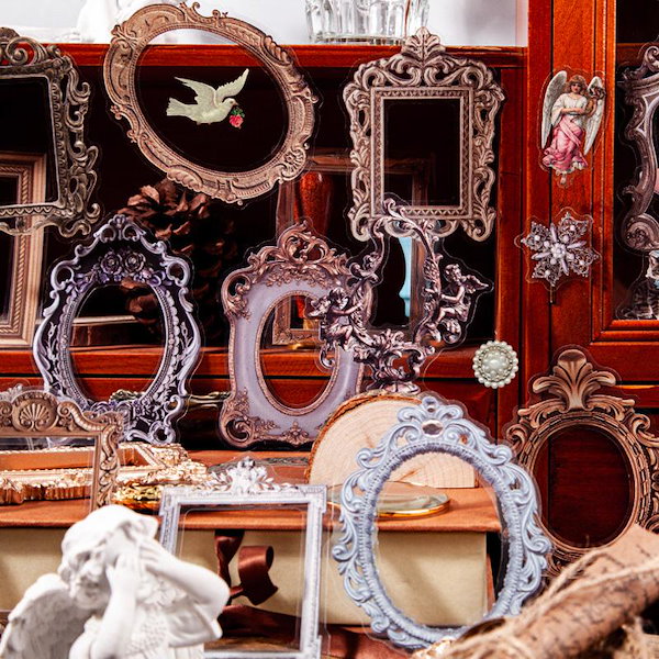 Qoo10] シール ステッカー ST109 額縁 フ