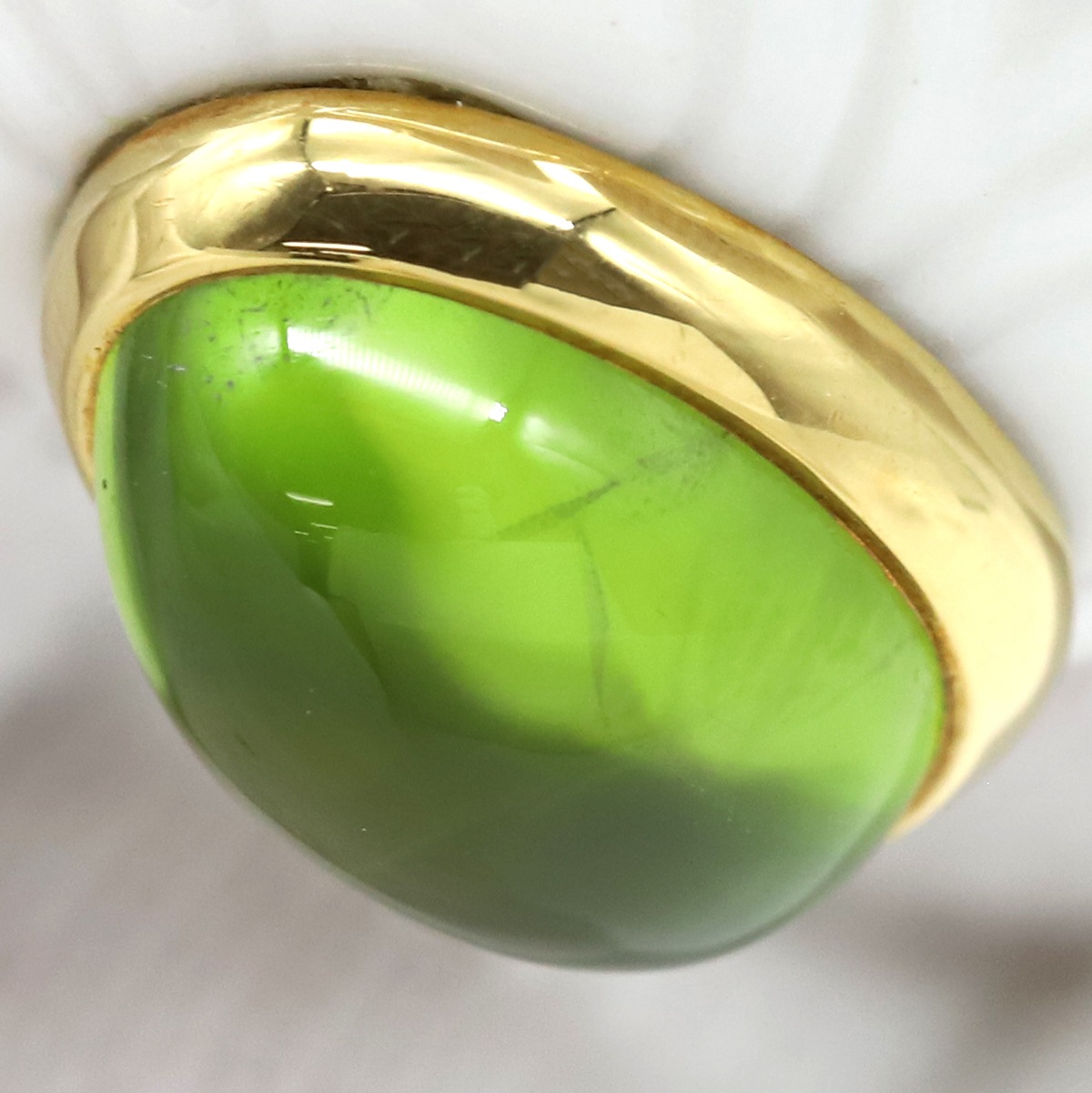 ブルガリ BVLGARI リング 指輪 チャンドラ K18YG ホワイトセラミック トルマリン ホワイト×グリーン 750 18金 トルマリン 9号 【箱】【中古】 ブルガリ BVLGARI リング 指輪 チャンドラ K18YG ホワイトセラミック トルマリン ホワイト×グリーン 750 18金 トルマリン 9号 【箱】【中古】