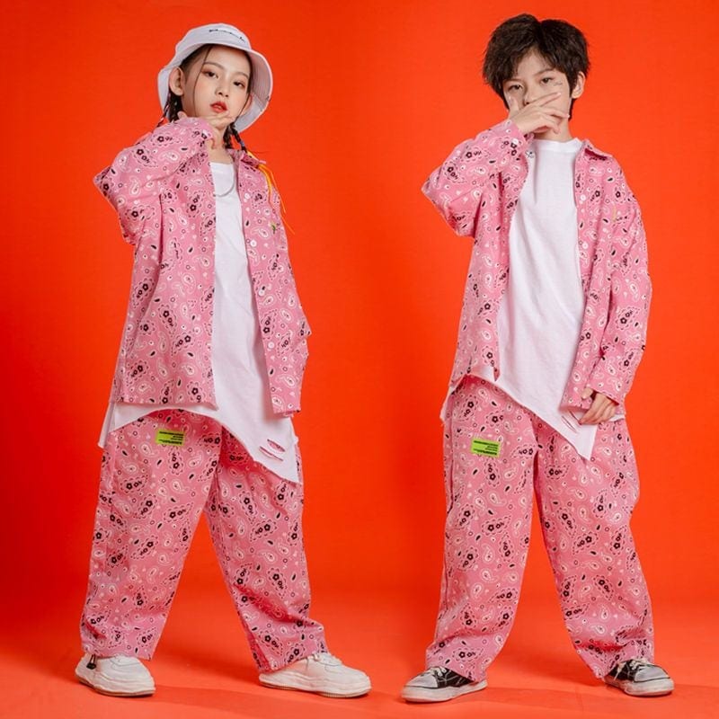 ストリートダンスのヒップホップのスーツの格好いい子供の現代ダンスの練習はショーの演出服の子供のジャズダンスの服装を着てクールです ストリートダンスのヒップホップのスーツの格好いい子供の現代ダンスの練習はショーの演出服の子供のジャズダンスの服装を着てクールです