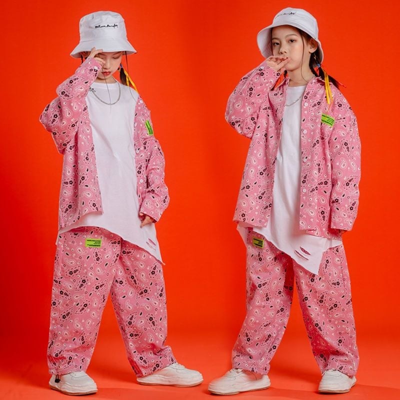 ストリートダンスのヒップホップのスーツの格好いい子供の現代ダンスの練習はショーの演出服の子供のジャズダンスの服装を着てクールです ストリートダンスのヒップホップのスーツの格好いい子供の現代ダンスの練習はショーの演出服の子供のジャズダンスの服装を着てクールです