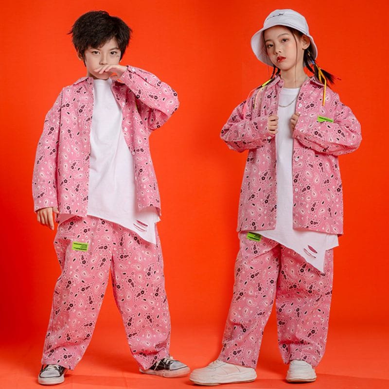 ストリートダンスのヒップホップのスーツの格好いい子供の現代ダンスの練習はショーの演出服の子供のジャズダンスの服装を着てクールです ストリートダンスのヒップホップのスーツの格好いい子供の現代ダンスの練習はショーの演出服の子供のジャズダンスの服装を着てクールです