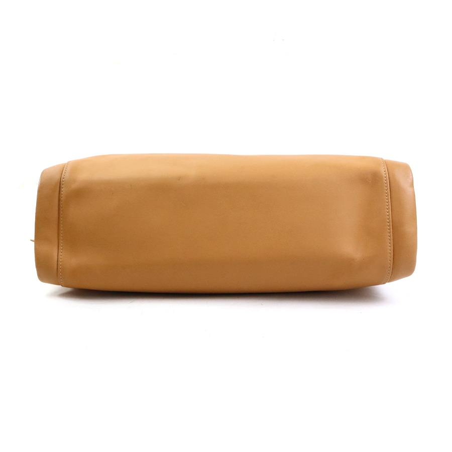 ロンシャン Longchamp ハンドバッグ レザー ブラウン レディース h31062a