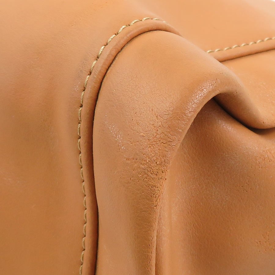 ロンシャン Longchamp ハンドバッグ レザー ブラウン レディース h31062a