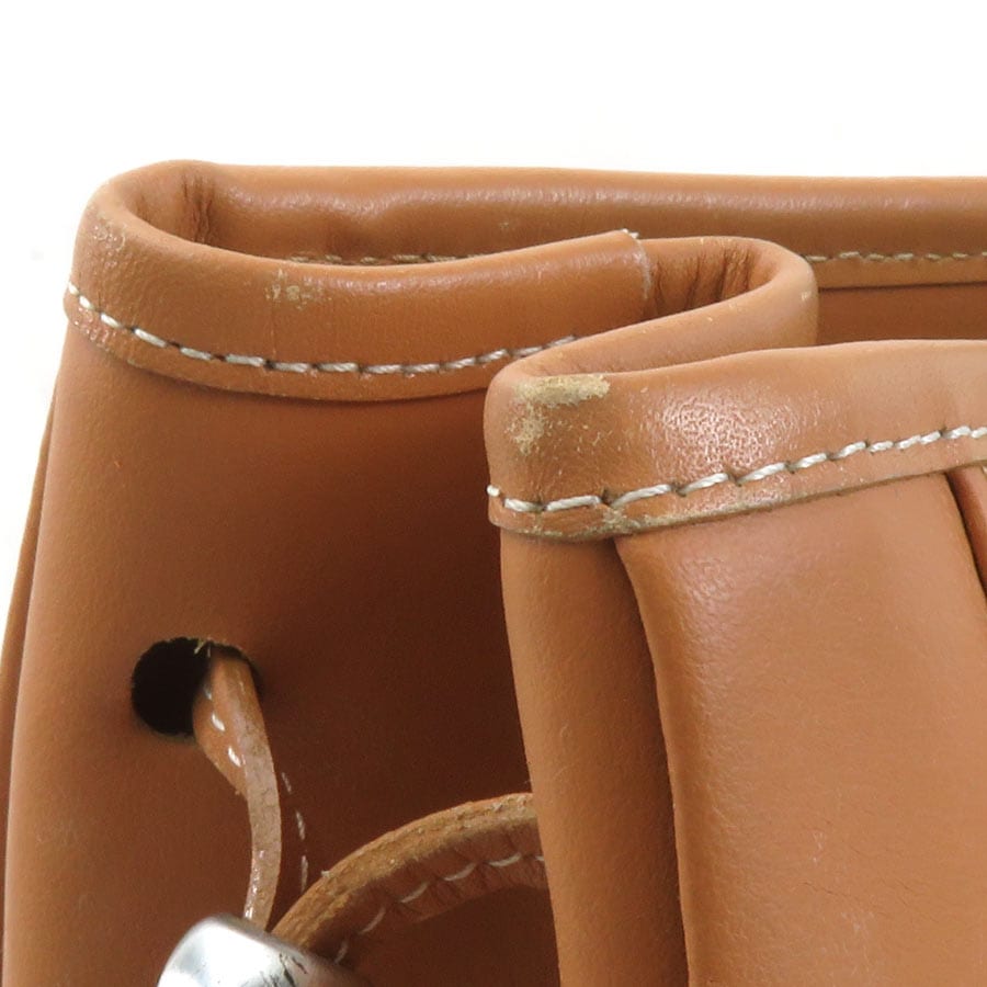 ロンシャン Longchamp ハンドバッグ レザー ブラウン レディース h31062a