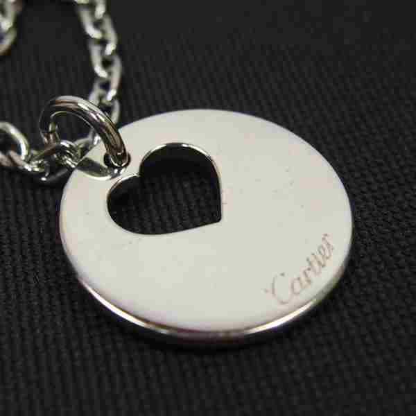 ハート チェーンチャーム キーホルダー シルバー