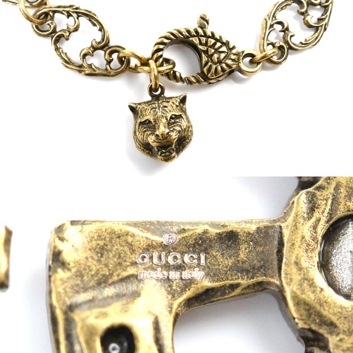 GUCCI グッチ メタル GG マルチカラー ブレスレット 530532 I7486 18.1g 17/19.5cm レディース 中古 美品