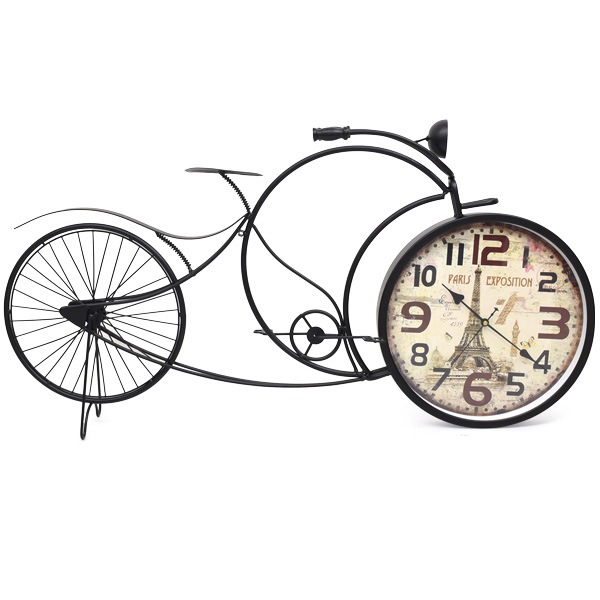 ビンテージ風 置時計 自転車 デザイン 95cm ビッグサイズ おしゃれ かわいい インテリア 雑貨 レトロ アンティーク風 アナログ時計 文字盤 ビンテージ風 置時計 自転車 デザイン 95cm ビッグサイズ おしゃれ かわいい インテリア 雑貨 レトロ アンティーク風 アナログ時計 文字盤