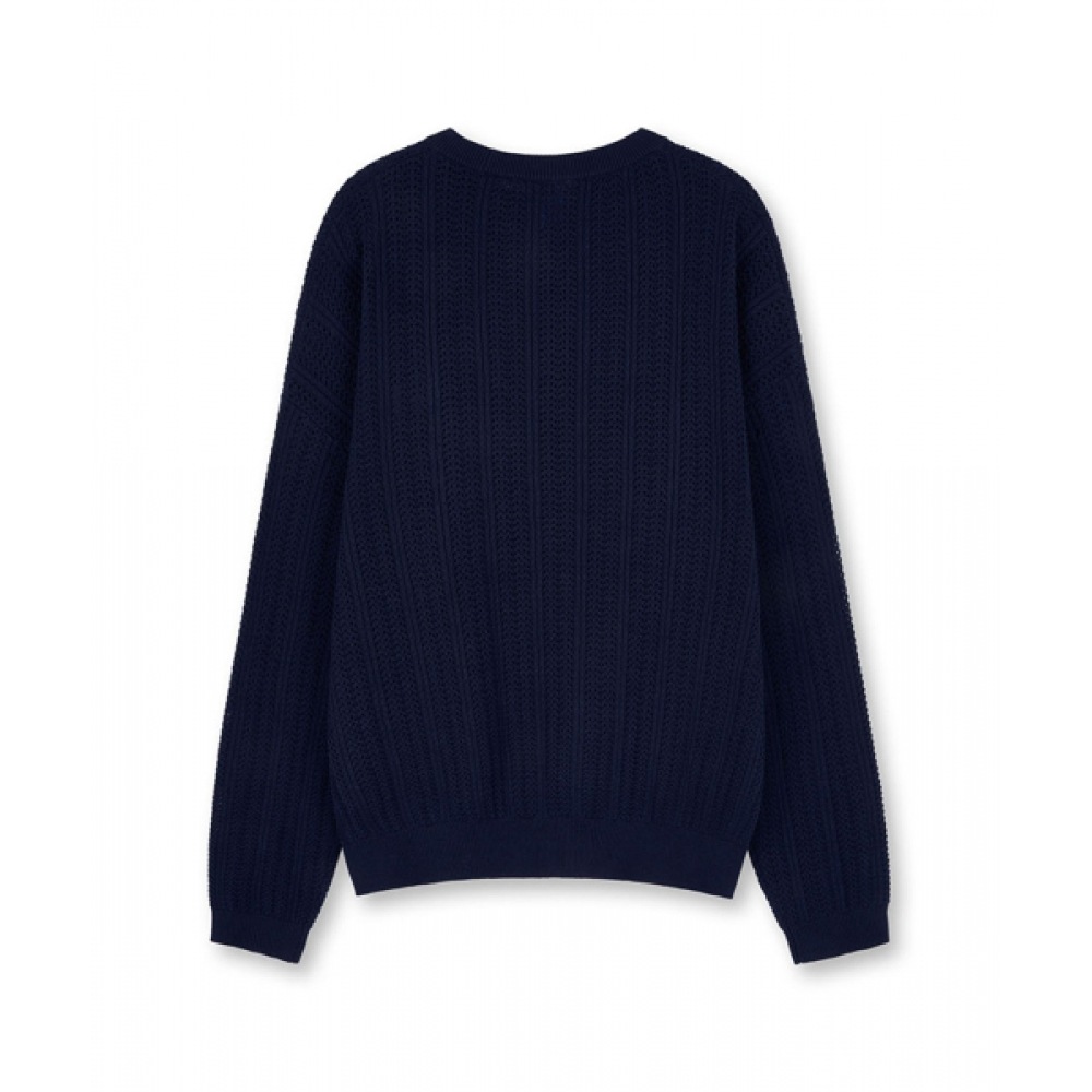 FREI コットン混エッセンシャルニット (ネイビー) FREI コットン混エッセンシャルニット (ネイビー)